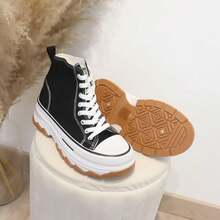 angelica Zapatillas Urban Chunky High-Top – Estilo y Comodidad que Imponen, ideales para outfts urbanos, salidas con amigos y viajes. - Negro - Ver 3
