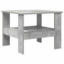vidaXL Table basse Gris béton 57 x 55 x 45 cm Bois d'ingénierie - Gris - Voir 7