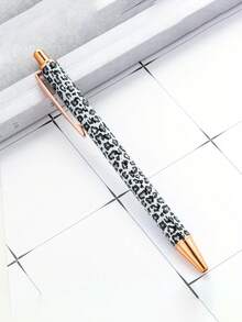 Süßer Leoparden-Muster Kugelschreiber-Set, mit Einziehfunktion, minimalistischer bedruckter Stift, geeignet für Journaling und als Geschenk, toll für Hochzeiten, Valentinstag - Verschiedenfarbig - Übersicht 10