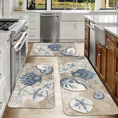 1件金色风格厨房地垫，门垫，小地毯，迎宾垫，地毯，地垫，户外门垫，厨房地毯，家居装饰，前门垫，小地毯，户外垫，家居装饰，地毯，花园地毯，可水洗地毯