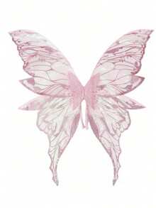 Plus Size 4-Leaf Foil Butterfly Wings/Wing Set, Shiny Transparent Butterfly Fairy Wings Adult Costume, Angel Wings For Women, Halloween Costume - Multicolor - View 18