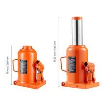 Jack de botella hidráulica, 50 toneladas / 110231 libras Jack de botella soldada con rango de elevación de 11 ''-17.32 '' y manija larga de 3 secciones, para coche, pickup, camión, camper, reparación de automóviles, ingeniería industrial - 50 toneladas - Ver 10