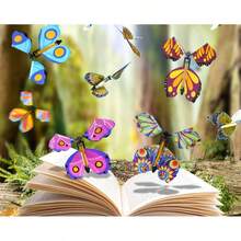 1set Flying Butterfly, Creative Surprise Gag Magic Trick, Flying Paper Butterfly Toy - Multicolor - View 4