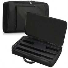Big Size Guitar Effects Pedal Board Bag Storage Carrying Case Black Portable - Black - View 1