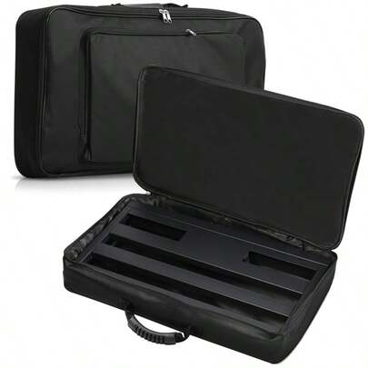 Big Size Guitar Effects Pedal Board Bag Storage Carrying Case Black Portable