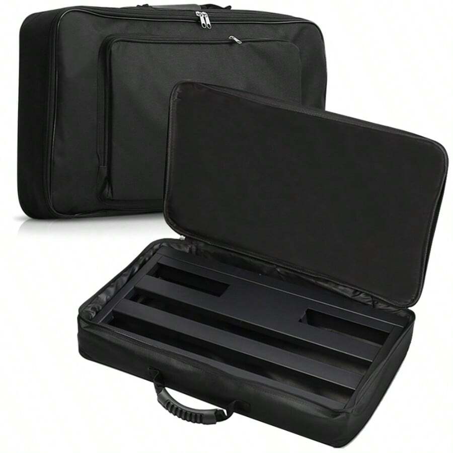 Big Size Guitar Effects Pedal Board Bag Storage Carrying Case Black Portable - Black - View 1