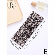 1pc New Vintage European & American Style Leopard Print Yoga Headband, Elastic Criss-Cross Sports Hair Band Women Head Scarf Elegant Hair Accessories Causal Sweatband - Multicolor - View 8