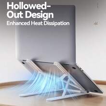 Acer 【宏碁官方正品】AMS026 笔记本电脑支架，8 档高度可调，可折叠，便携，符合人体工学设计，节省空间，经久耐用且稳定 - 白色 - 查看 9