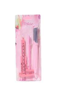 3-i-1-verktygsset för ögonbrynsformning och skönhet: Ögonbrynsrakhyvel + Fransborste + Kroppsmåttband | Precisionsverktyg designade för kvinnor (bärbara) - Viktiga skönhetsmåsten för snabb formning och styling! - Multifärgad - Visa 4