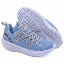 Women's Athletic Shoes For Walking And Running - Lightweight, Comfortable, And Soft - 淺藍色 - 查看 4