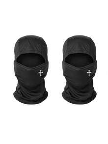 2pcs/1pc/3pcs Unisex Breathable Balaclava Face Mask Neck Gaiter, Suitable For Daily Use, Outdoor Travel, Motorcycle Riding, Hiking, Climbing - Multicolor - View 12