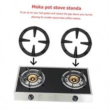 Amosfun 3pcs Gas Stove Tripod Cooktop Burner Multi-Functional Wok Ring Iron Brackets Coffee Pot Holder Replaceable Wok Rack Stable Kitchen Support Grate - As Pic - View 7