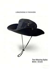 1/3pcs Sun Hats +Arm Sleeves+Neck Gaiter For Men Women Bucket Hat UPF 50+ Boonie Hat Foldable Sun Protection Hiking Beach Fishing Summer - C - View 2