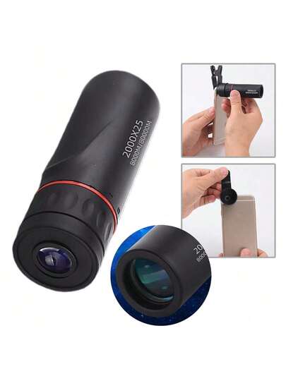 Fast Charging Phone Auxiliary Camera Lightweight HD Waterproof Monocular With Phone Adapter Perfect For Bird Watching Wildlife Hunting Camping Concerts Gift Anniversary