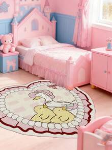 1件卡通鸭子图案地毯，装饰地毯，卧室装饰，小地毯，地毯，家居装饰，客厅地毯，小型客厅地毯，卧室地毯，客厅家居装饰，户外地毯，可水洗地毯 - 彩色 - 查看 4