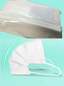 Mask, Disposable Non-Woven Flat Mask, Daily Dust-Proof, Breathable And Comfortable, Ear Hanging Safety, Suitable For Outdoor Travel, Gatherings And Offices, High-Quality Melt Blown Fabric, Bacterial Filtration Rate Of 95% - Black - View 12