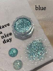 Polvo de arte de uñas con cristales de sal marina, polvo de brillo ultrarrefinado para escarchar uñas, manualidades para uñas, diseño de copos de nieve - Multicolor - Ver 4