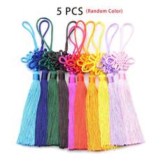 1/5/10个丝质丝线中国流苏，吊坠装饰，幸运东方吊坠，缎面丝绸中国结，手工丝质流苏，情人节礼物，朋友礼物，家居装饰，汽车挂饰，DIY工艺装饰（随机混装） - 中國結 - 查看 7