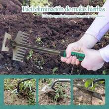 CYPNHerramienta de Extracción de Malas Hierbas para Jardín Deshierbe de Acero Forjado de 11 Dientes Para Removedor de Mano de Propósito para Eliminación de Malezas de Jardín Patio GranjaFashion - 213471723 - Ver 6