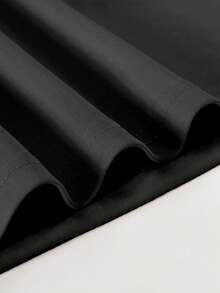 Women's Floral Print Short Sleeve Round Neck Casual T-Shirt, Business Casual, Regular Length, Suitable For All Seasons, Teacher Wear - Black - View 4