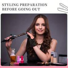 Heat Resistant Reusable Styling Gloves, 3-Finger Thick, Suitable For Curling Irons And Hair Dye Tools, Fits All Hair Types - Multicolor - View 6