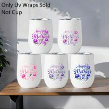 12pcs Set Mothers Day Colorful Flowers Picture Mug Stickers, Slim Glass Cup UV DTF Colorful Design High-Adhesive High Quality DIY Art Supplies For Art & Crafts Stickers Tumblers Happy Mothers Day - Multicolor - View 3