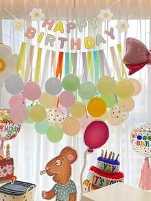 Crepe Paper Ribbons, Colorful Pastel Ribbons, Party Decorations, Suitable For Birthday Party, Wedding, Bachelorette Party, Rainbow Party, Multicolor Party, Can Be Used For Table Decor And Celebrations, Party Backdrop - Multicolor - View 6