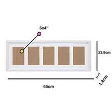 Multi Aperture Photo Picture Frame 3 5 Or 6 Aperture 5 Aperture White - 5ApertureWhite - View 6