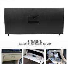 Cubierta de plástico para la guantera de la consola del coche, tapa de la guantera para Bora MK4, color negro - negro - Ver 4