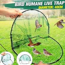 CYPNHEITIGN Trampa para Pájaros de Palomas Red de Trampas para Pájaros Vivos Domésticos Humanos de Primavera Grande para Pájaros Palomas Gorriones Codornices Trampas para Jaulas de Caza BFashion - B - Ver 3