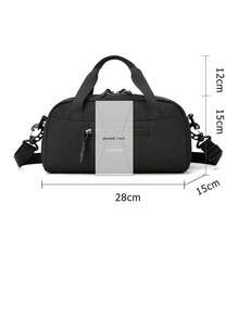 Men's Casual Commuter One Shoulder Messenger Bag, Large Capacity, Minimalist, Suitable For Fitness, Fashion Travel, Crossbody Bag - Multicolor - View 12