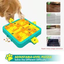 Dog Puzzle Toy Mental Stimulation - Level 3 In 1 Dogs Food Feeder Puzzle Dog Treat Puzzle Feeder Advanced-Blue Board - Cấp độ 3 trong 1AdvancedBlue Board - Xem 5