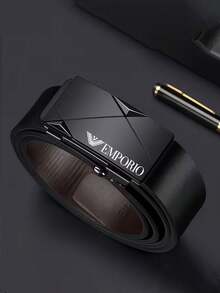 1条！PU仿皮腰带，几何金属扣，高端品质，男友礼物 - 彩色 - 查看 12