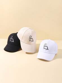 1/3 件装 时尚可爱恐龙刺绣棒球帽 适合男婴女童 柔软可调节遮阳帽 适合春夏季节幼儿男女童 适合日常休闲和派对玩耍 - 彩色 - 查看 5