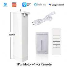 Tuya Wifi Electric Curtain Motor With Remote Smart Life APP Control Alexa Assistant - Tuya Wifi Motor + Remote - View 10