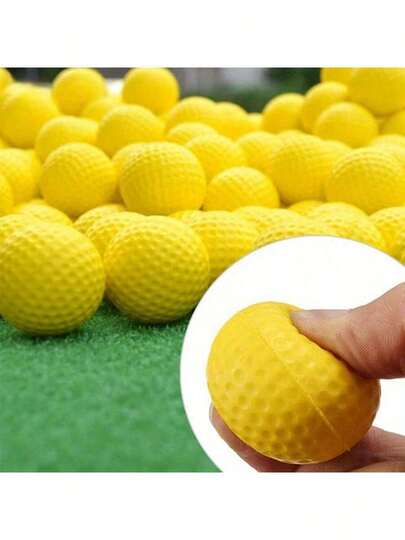 5pcs PU Foam Elastic Golf Balls, Suitable For Indoor And Outdoor Practice