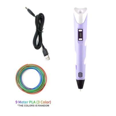 Caneta 3D Impressora Manual Infantil e Adulto Com Filamentosa DIY  ABS Tela LCD 3DPEN-2