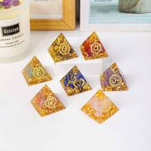 1pc 2cm Natural Crystal Energy Generator Pyramid Reiki Healing Chakra Meditation Tool Room Decor Zodiac - 2cm Epoxy Pyramid - View 13