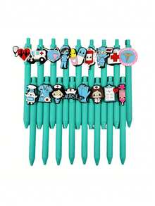 4/8/16pcs Nurse Doctor Writing Gel Pens Medical Record Pens Nurse Day Gifts Mixed Colors Random Styles Perfect For Nurses, Medical Assistants, And Students, Nurse Gadgets - Multicolor - View 3