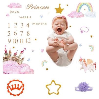 miracle baby Phụ kiện chụp ảnh sơ sinh, Chăn chụp ảnh studio, Phụ kiện chụp ảnh bé 100 ngày tuổi, Chăn chụp ảnh bằng vải flannel