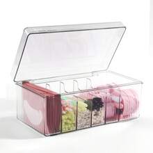 One Piece Transparent Portable Eyelash Extension And Storage Box With Lid - Dustproof Makeup ToolsStorage Box, Storage Box For Jewelry Hair Accessories And Small Items, Portable Storage Organizer, Ideal For Beauty Products, Cosmetics Storage Box - 透明 - 查看 8