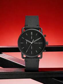 Fossil Reloj de pulsera de cuarzo para hombre, multifuncional de negocios y moda, modelo FS5504 - Negro - Ver 1