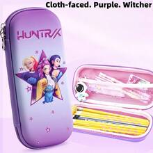 3D立体大容量文具盒，EVA铅笔盒，卡通儿童笔袋，动漫魔女猎人小队 - 彩色 - 查看 13