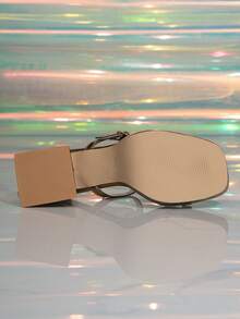 Giày sandal cao gót đế dày màu vàng kim thời trang mới dành cho nữ, đính hạt cườm nhiều màu sắc, thích hợp cho tiệc tùng/đám cưới, trang phục mùa xuân hè. - Đồng - Xem 7