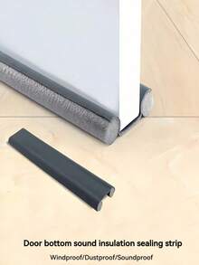 Door Bottom Seal Strip, Durable Door Bottom Seal Strip, Windproof And Insect-Proof Seal Strip, High-Quality Leather Door Sealing Strip, Soundproof Door And Window Gap Rubber Strip, Door Seam Anti-Wind Adhesive Strip, Air Leakage Sealing Strip, Door Seam Insulation And Heat Preservation Tool, Door Seam Insulation And Dust-Proof Strip - Multicolor - View 4