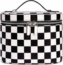 ¡RecomendadoBolsa de maquillaje de viaje con compartimentos y asa, bolsa de aseo portátil para mujer, Rosa (7.6 x 5.5 x 6 pulgadas), M(7.6*5.5*6 in), Moderno¡Top de Temporada - tela grande-negro (7.6 x 5.5 x 6 pulgadas) - Ver 16