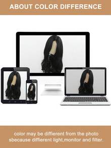 Women's Black Medium Split Long Curly Hair Wig - European And American Style, Big Wave Design - Multicolor - View 8
