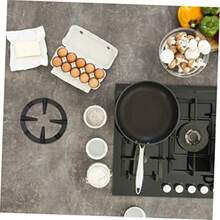 Amosfun 3pcs Gas Stove Tripod Cooktop Burner Multi-Functional Wok Ring Iron Brackets Coffee Pot Holder Replaceable Wok Rack Stable Kitchen Support Grate - As Pic - View 3