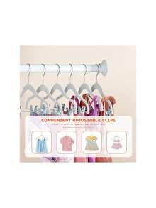 Hangers - 14 Pack Non-Slip Heavy-Duty  Hangers For Shirts, Pants, Skirts, Dresses, Jackets, Coat (White),39830288 - 白色 - 查看 5