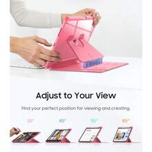 Fintie iPad 第11世代 A16 2025 / 第10世代 (2022) ケース 11/10.9インチ 透明バックカバー マルチアングルケース Pencil収納可能 磁気スタンド 縦横置き スリープ機能 耐衝撃 傷つけ防止(ピンク) - 写真の通り - チェックする 5